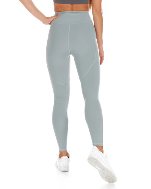 Full length pocket leggings for women tummy control nylon spandex yoga leggings