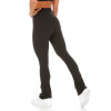 High waisted no front seam flared pants 4 ways stretchy yoga pants