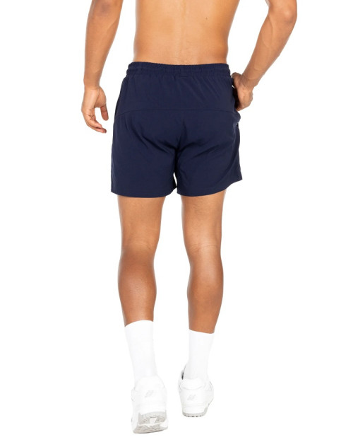 Elastic waist woven shorts with side pockets lightweight gym shorts with drawstring