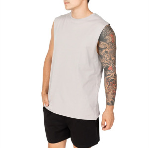 New arrival crew neck tanks solid color basic style athletic fit singlets