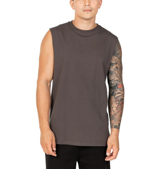 New arrival crew neck tanks solid color basic style athletic fit singlets