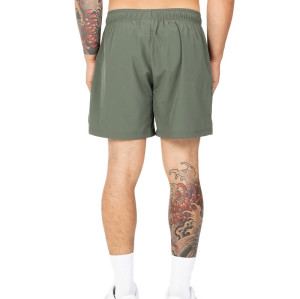 Elastic waist woven shorts with side pockets loose fit athetic men shorts