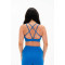 New arrival scoop neck strappy back sports bra padded classic supportive yoga bralette