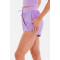 Adjustable waist flowy shorts with side pockets side slit running shorts