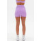Women's high waisted pocket shorts moisture-wicking solid color yoga shorts