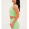 New arrival v neck padded tank top athleisure style longline sports bra