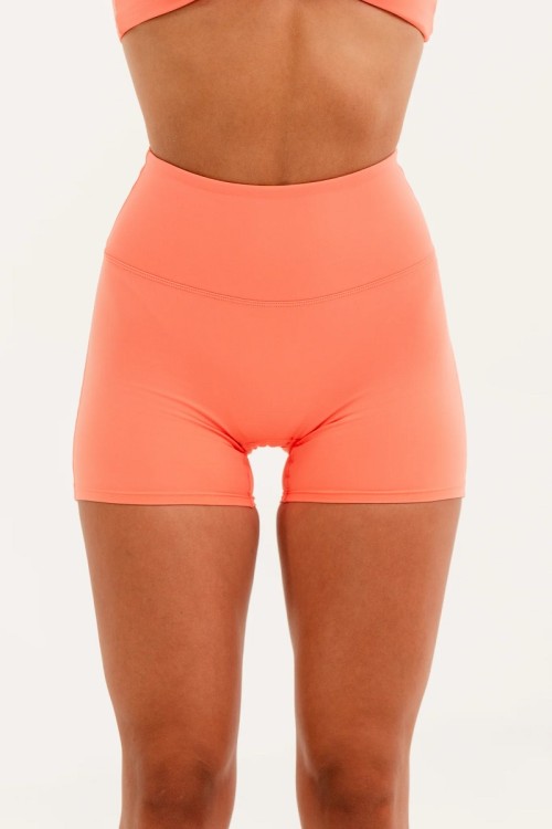 High waisted no front seam scrunch butt yoga shorts butt lifting bike shorts