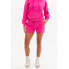 Women's cotton fleece running shorts with side pockets adjustable waist cotton shorts