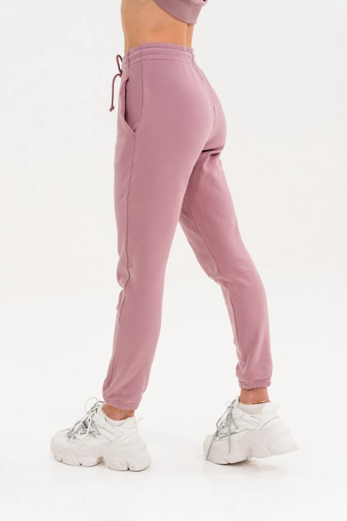 Adjustable waist running joggers for women cotton blend athleisure sweatpants