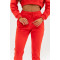 Adjustable waist running joggers for women cotton blend athleisure sweatpants