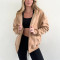 Oversized zip jackets with side pockets cotton fleece warm cozy hoodies