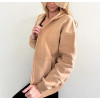 Oversized zip jackets with side pockets cotton fleece warm cozy hoodies