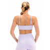 Moisture-wicking nylon spandex ruched tube top with removable paddings