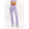 High waist cross over flared pants for women wide leg yoga leggings