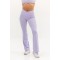 High waist cross over flared pants for women wide leg yoga leggings