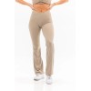 High waist cross over flared pants for women wide leg yoga leggings