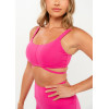 Square neck sexy medium support sports bra open back solid color yoga bralette
