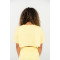 Short sleeve loose fit cropped t shirts crew neck athleisure style tees
