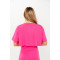 Short sleeve loose fit cropped t shirts crew neck athleisure style tees