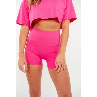 New women's high waisted no front seam biker shorts