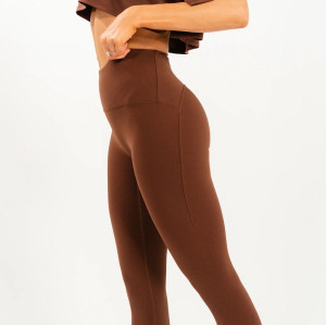 Tummy control full length yoga leggings classic nylon spandex fitness tights