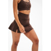 High waist A shape 2 in 1 tennis skirts with undershorts moisture wicking tennis clothing