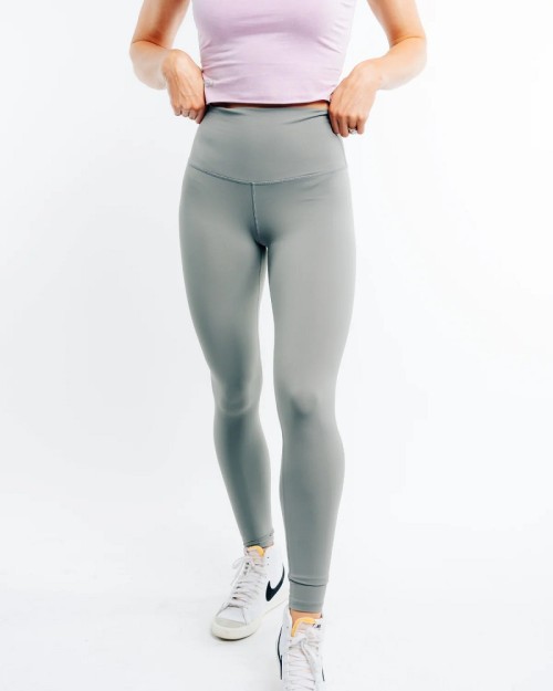 Women's new basic daily leggings high waisted nylon spandex fitness tights