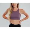 Crew neck full coverage sports bra high impact yoga bralette