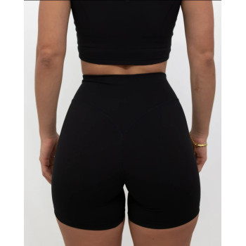 Tummy control v shape yoga shorts no front seam biker shorts