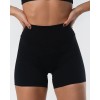 Tummy control v shape yoga shorts no front seam biker shorts