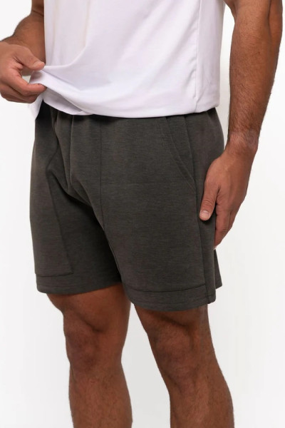 New design men's cotton knit shorts with side pockets