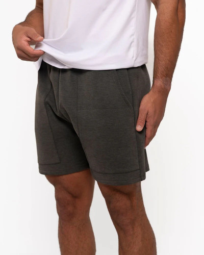 New design men's cotton knit shorts with side pockets