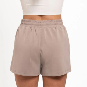 Unisex cotton fleece running shorts with side pockets