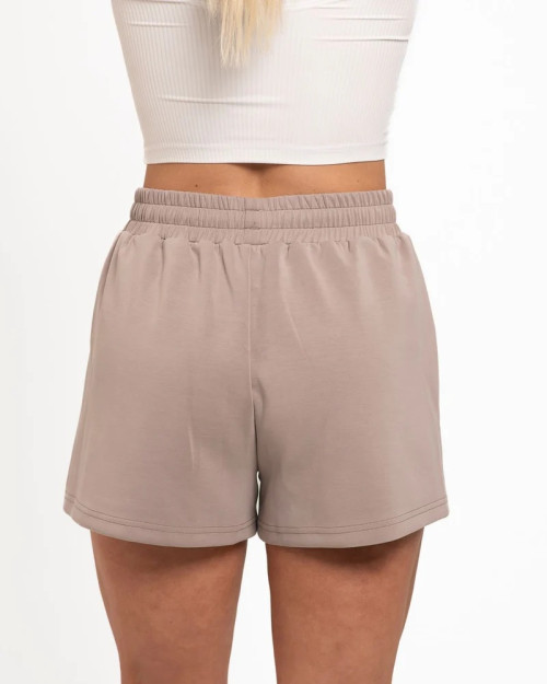 Unisex cotton fleece running shorts with side pockets