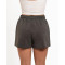 Unisex cotton fleece running shorts with side pockets