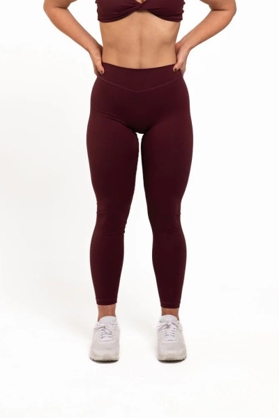 High waisted v shape no front seam yoga leggings compressive fitness tights