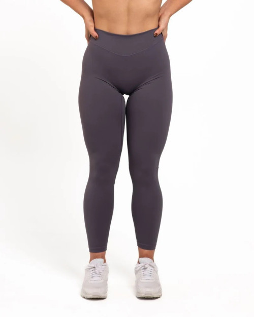 High waisted v shape no front seam yoga leggings compressive fitness tights