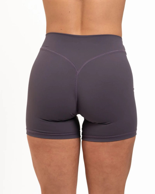 Women's no front seam bike shorts curvy nylon spandex yoga shorts