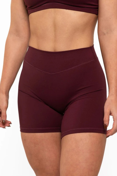 Women's no front seam bike shorts curvy nylon spandex yoga shorts