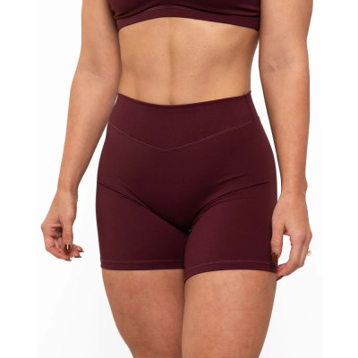 Women's no front seam bike shorts curvy nylon spandex yoga shorts