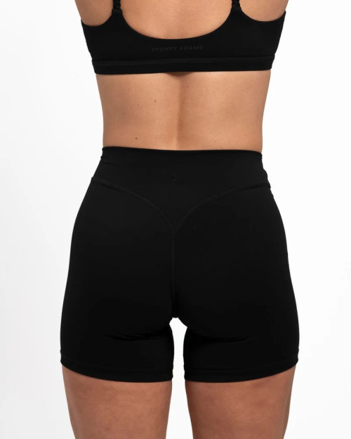 Women's no front seam bike shorts curvy nylon spandex yoga shorts