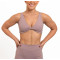 New sexy V neck daily sports bra front twist yoga bralette