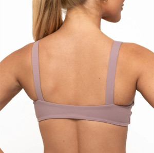 New sexy V neck daily sports bra front twist yoga bralette