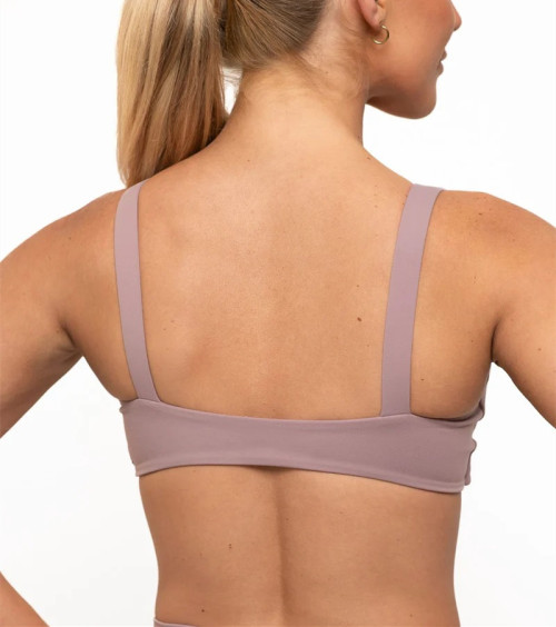 New sexy V neck daily sports bra front twist yoga bralette