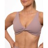 New sexy V neck daily sports bra front twist yoga bralette