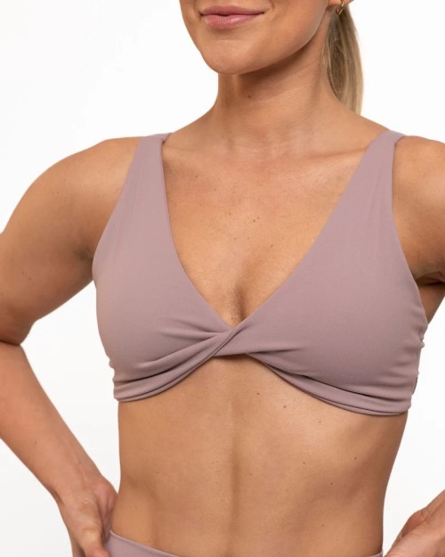 New sexy V neck daily sports bra front twist yoga bralette