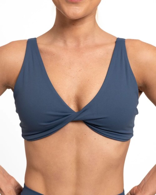 New sexy V neck daily sports bra front twist yoga bralette