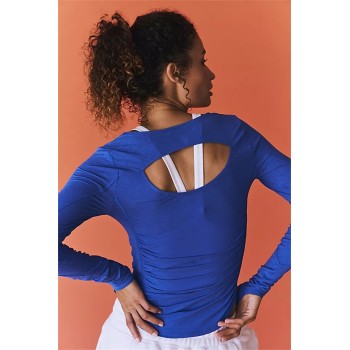 Womens Long Sleeve Round Neck Shirts Basic Tee Casual Top Trendy Tunic Outfits Fitted T Shirts