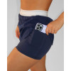 Elastic waist tennis skirts with inner shorts women's 2 in 1 skorts