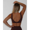 New athleisure plunge sports bra for women open back yoga bralette